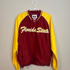 Florida State Seminoles 90s Windbreaker Pullover Jacket Size Small 58 Sports
